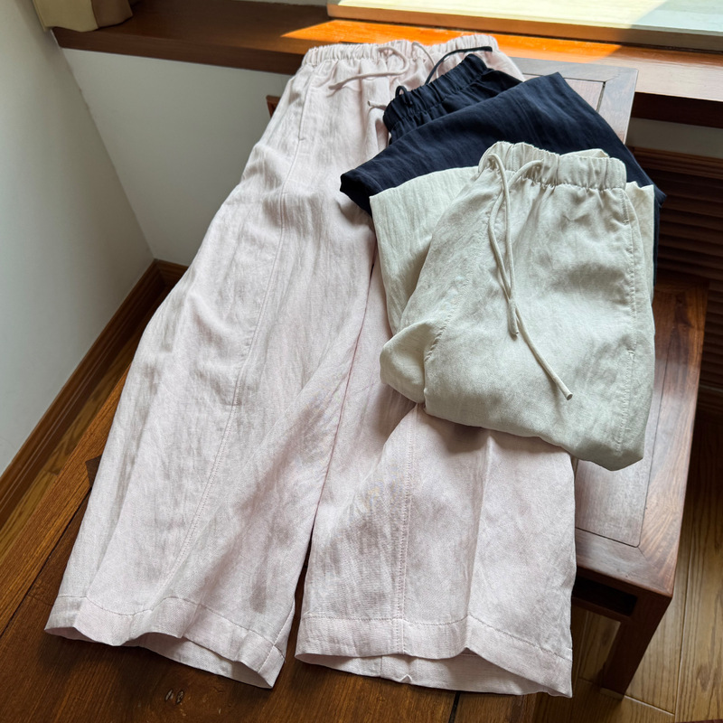 High-Quality Original Goods: Old Money Style Pants~Linen Lyocell Tailored Slim-Fit Casual Pants, Summer Loose-Fitting Cropped Banana Pants High-Quality Original Goods: Old Money Style Pants~Linen Lyocell Tailored Slim-Fit Casual Pants, Summer Loose-Fitting Cropped Banana Pants