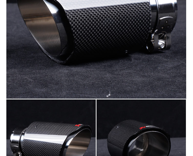 Factory direct sales, high-quality carbon fiber tailpipe for cross-border markets, stainless steel modified exhaust pipe, Scorpio AK tailpipe accessory