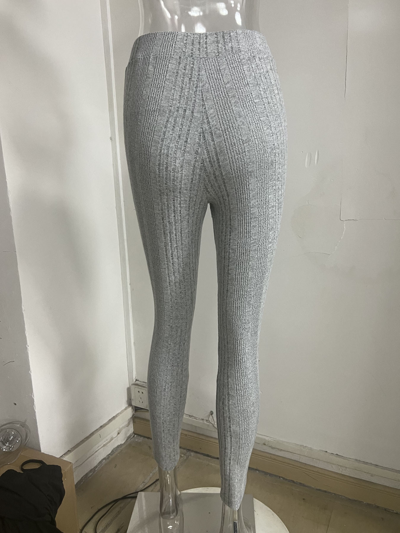 Women's Clothing New Sexy Slim Fashion Casual Striped Thread Tight Trousers Fitness Pants_ecoleips.com