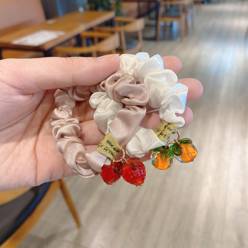 Korean Satin Fruit Pendant Head Rope display picture 5