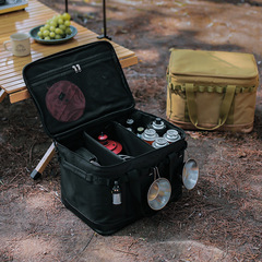 Outdoor shockproof storage box foldable waterproof miscellaneous bag dining tableware kitchenware storage bag multi-functional picnic bag