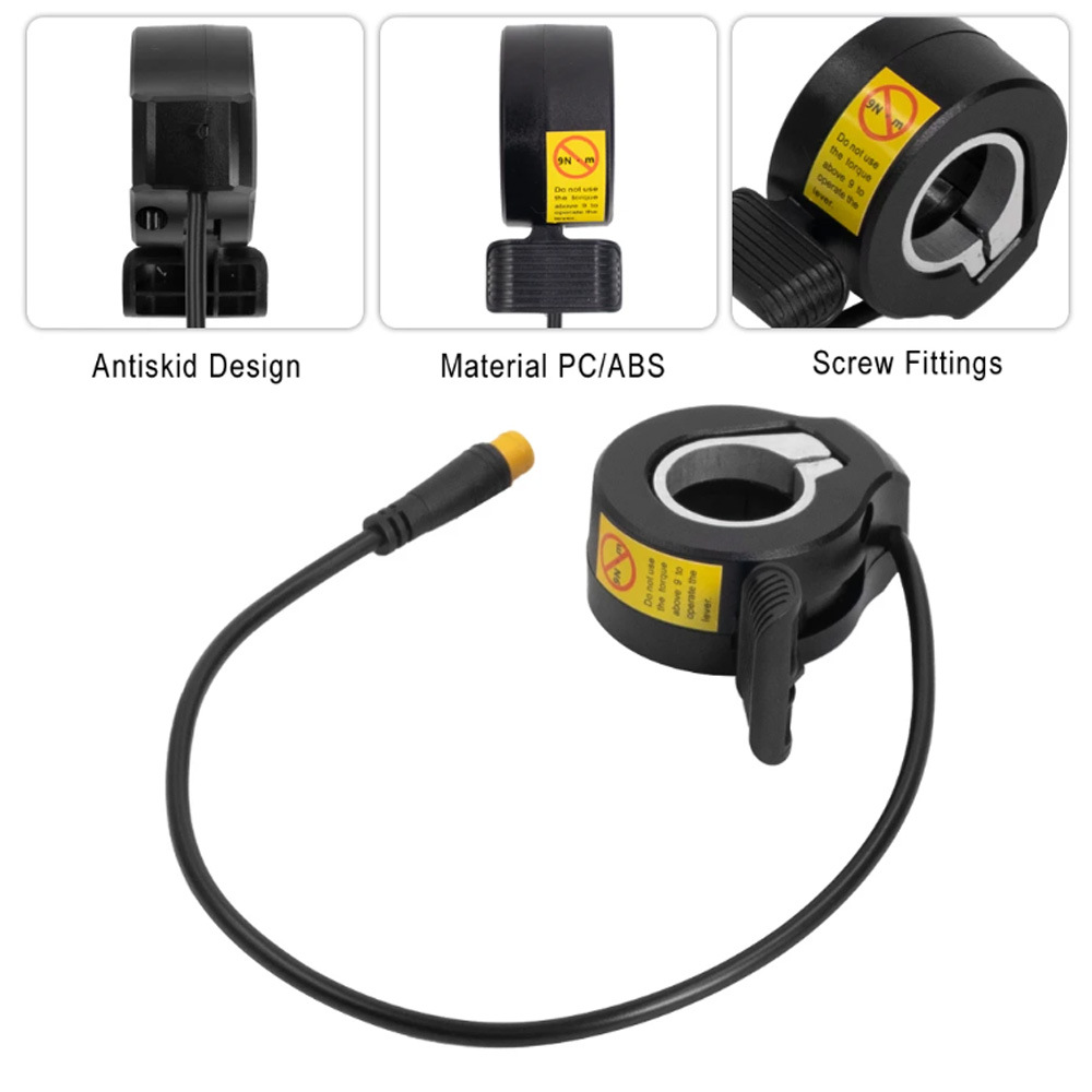 130X Thumb Throttle for Electric Scooter, Waterproof Wp Connector, Electric Bicycle Accelerator