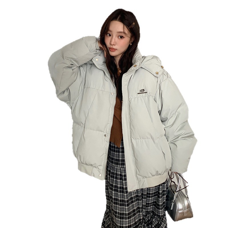 Corea del Sur gruesa ropa de algodón de pluma de invierno 2025 nuevo tipo de ropa de pan estudiantes abrigo de algodón suelto chaqueta de algodón cálido abrigo de moda image 6