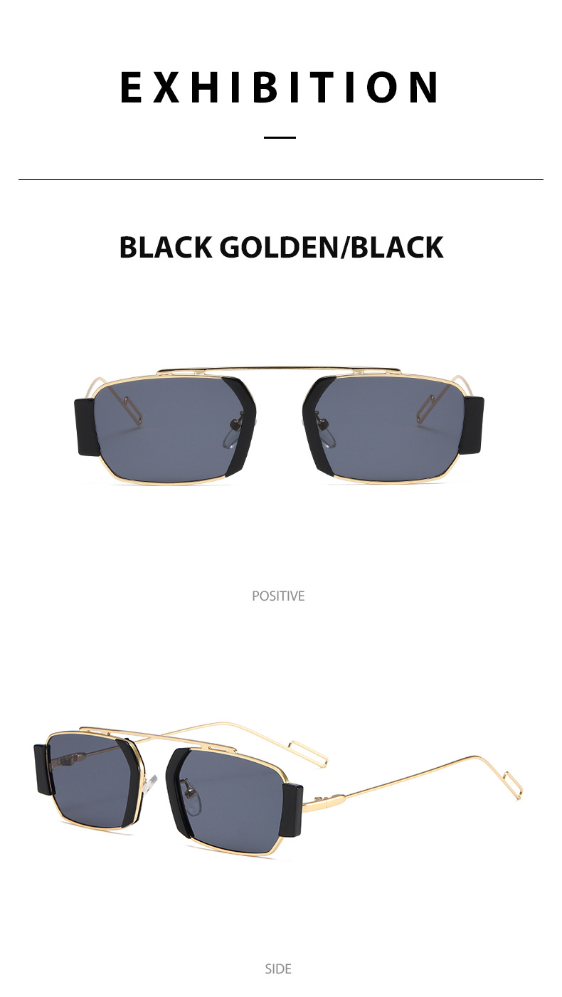 Polygon Sonnenbrille Für Damen Und Herren Steampunk Design_voghion.com