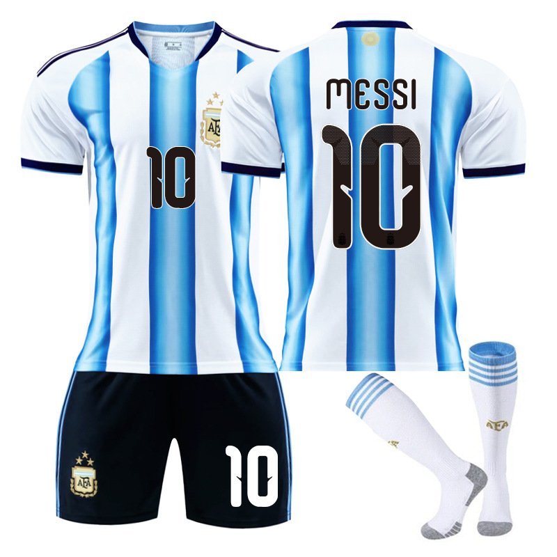 Copa del Mundo 2026 Argentina Camiseta de Fútbol en Casa No. 10 Camiseta de Messi 11 Di Maria 21 Dybala