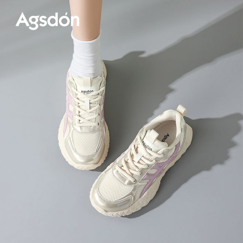 Augu Lion Dengde zapatos de entrenamiento para mujeres 2025, nuevo estilo de moda de otoño, zapatos de suela gruesa, zapatos deportivos casuales ligeros