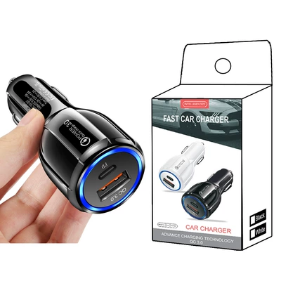 Mobil şarj cihazları: charger 2QC3.0 2PD fast - 348-pd-black-small-package