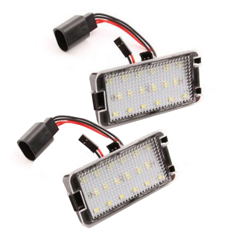 2pcs 18led license plate lights for VW SEAT 04-09 Toledo 5P Ibiza 6L03-08 models