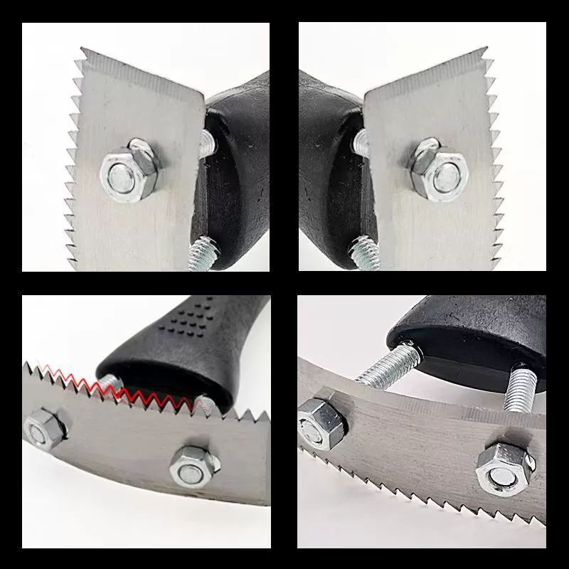 New multi-purpose four-sided bark scraper, specially designed for fruit tree rot, multi-functional bark scraper gardening tool