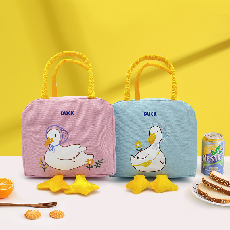 Insulated Lunch Box Bag Little Yellow Duck Lunch Bag Children's Lunch Student Aluminum Foil Lunch Bag Meal Bag Wholesale