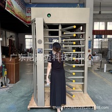 河北小区不锈钢烤漆成品辊闸机上海游乐园进出全高封闭式旋转栅门