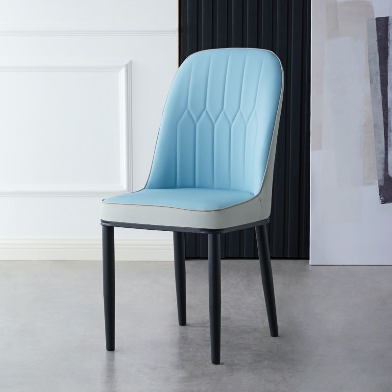 블루 그레이 강화 긁힘 방지 가죽 + 블랙 다리