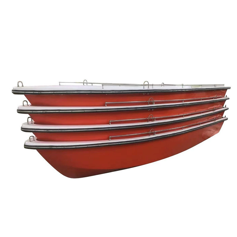 Пай Ронг Двухслойная штурмовая лодка из стекловолокна для предотвращения наводнений, вместимость 8-10 человек, грузоподъемность 400 кг