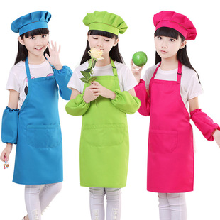 Mi Bo Kidsren's Painting Kidsren's Apron Printed with Logo Customized Kindergarten Kidsren's Advertising Apron DIY