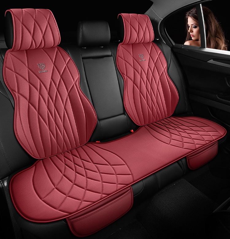 New Car Seat Cushion, Universal for All Seasons, Small Three-Piece Set, Breathable Nappa Leather, Single-Piece Car Seat Cushion, Cross-Border Wholesale