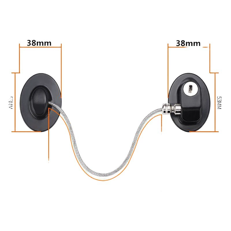 Многофункциональный оконный защитный замок без перфорации, утолщенный двухтактный стопор для холодильника, высотный защитный замок для детей