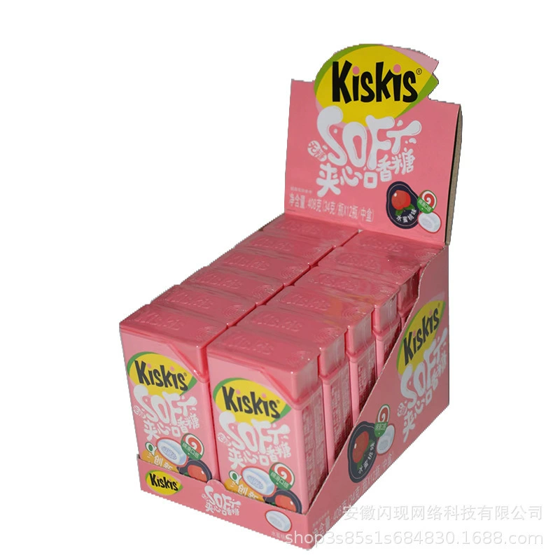 酷滋 KisKis34g жевательная резинка инновационные слова любви бумага рисунок техника ксилитол гладкий вкус интернет-знаменитость сахар
