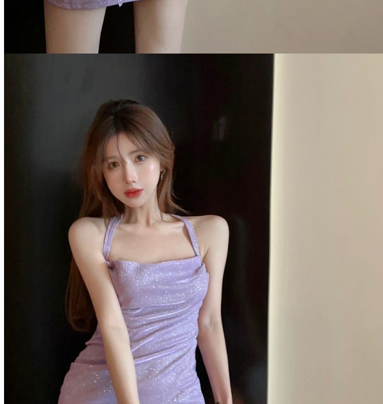 Summer Waist Bag, Hip Temperament, Socialite, Sweet And Spicy Dress, Shiny And Sparkling, Backless Strap, Suspender Skirt, Children_ecoleips.com