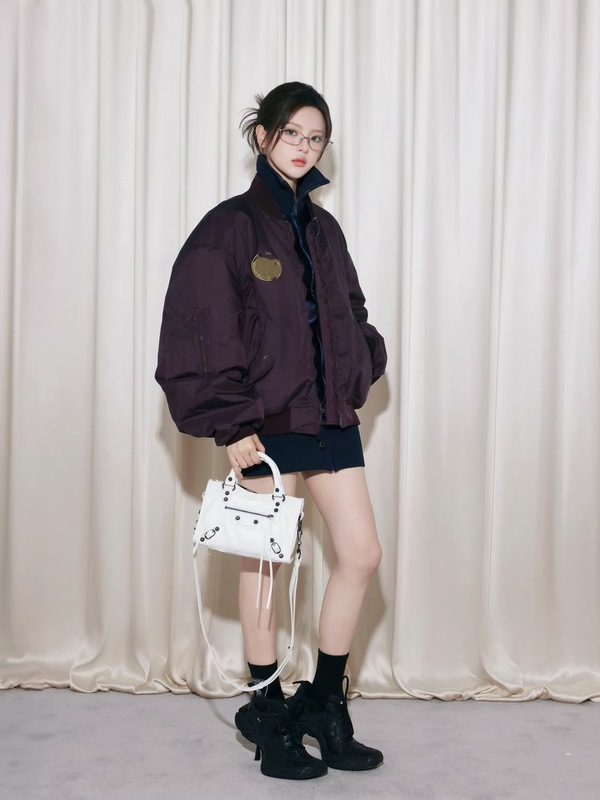毒家现货正确版本高品质BL家2025新款徽章飞行员夹克外套男女同款|undefined