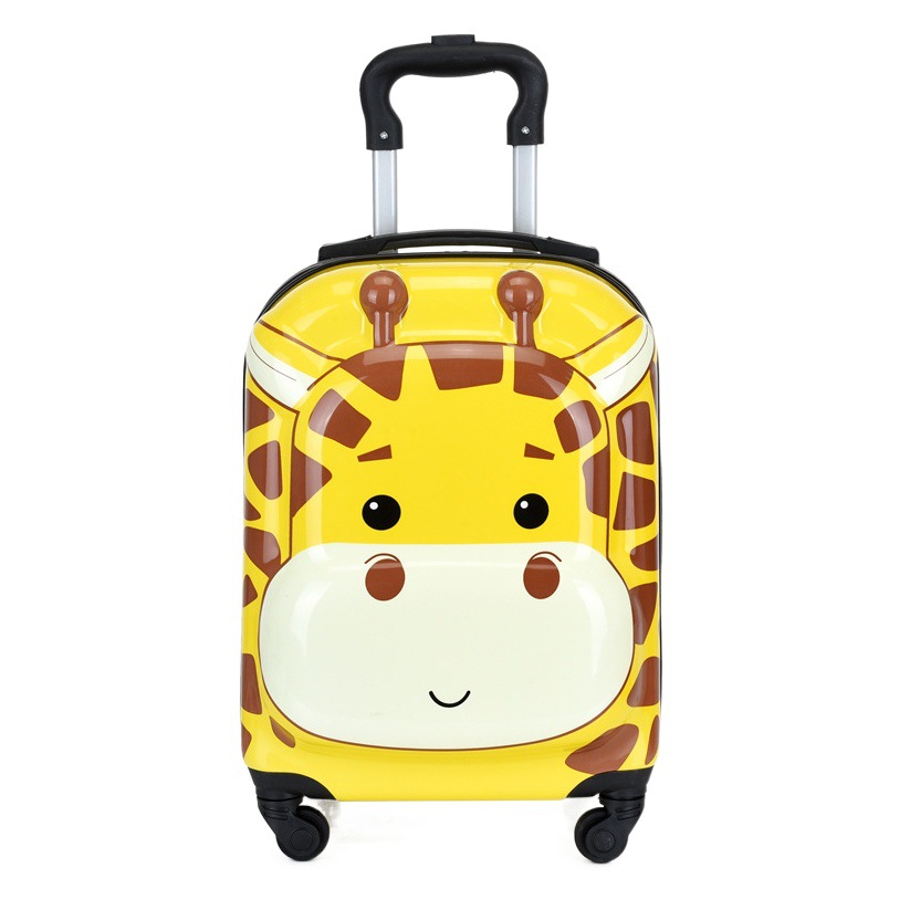 Cartoon children's trolley case 3D cute animal student luggage 18-inch universal wheel suitcase printable