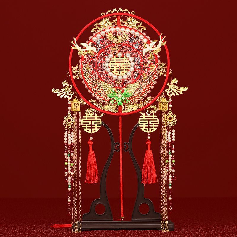 Xiuhe Tuanfan hand-held flower wedding bride gift golden wedding Tuanfan double-sided material package handmade