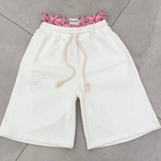 European and American Cross-Border American High Street Fashion Double-Waistband Cropped Shorts for Men, Loose and Stylish Casual Shorts Y2K