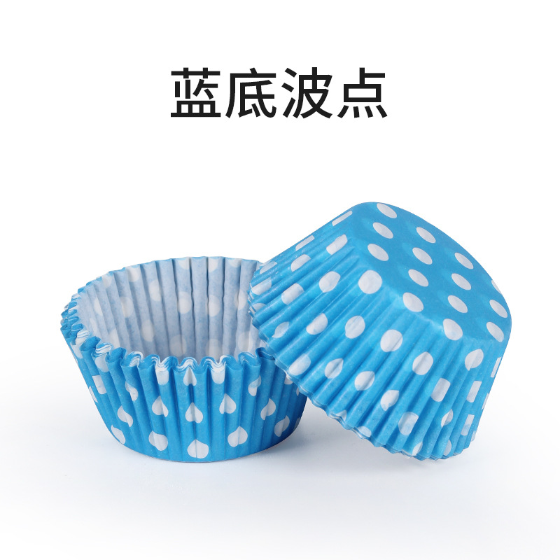 46-fondo azul Polka Dot