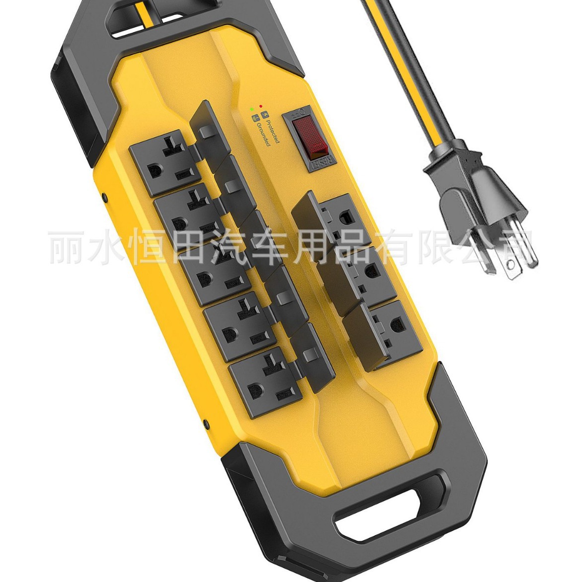 美式铁壳金属插座工业插座插排家用插排插座 带USB