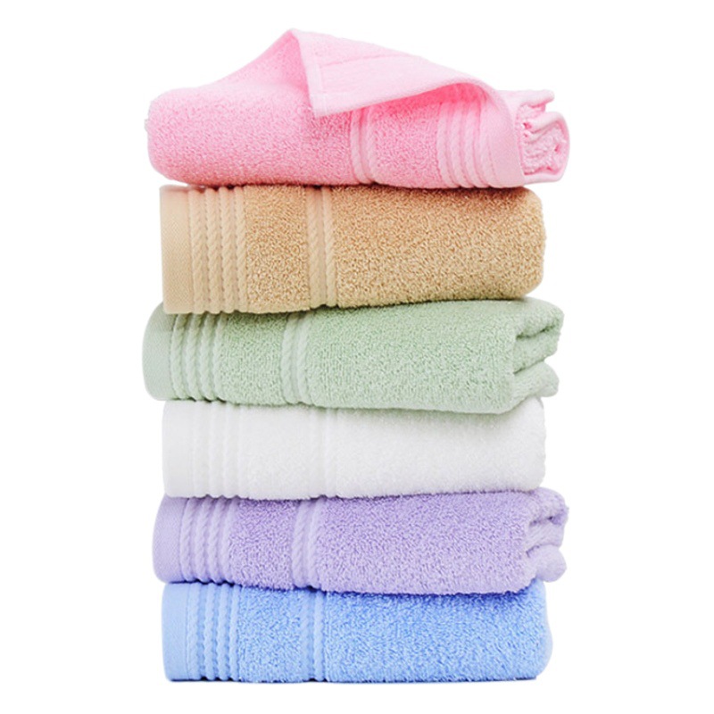 Jielia Towel Cotton Soft Absorbent Plain Color Cotton Towel Embroidered logo Jielia e0117