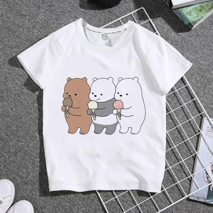 TT093��ӆ�� �ļ�ͯ�b Cute Bears�ɐ�����Ůͯ��t��ӡ�����^����