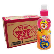 韩国进口啵乐乐宝露露水蜜桃味235ml*24瓶儿童果味饮料