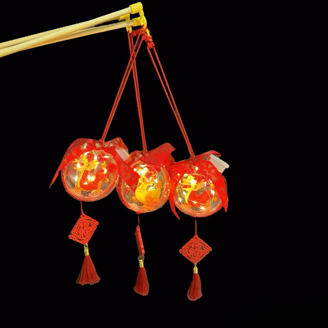 7cm 카툰 등불 배달 막대