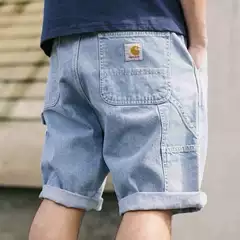 Carhartt Washed Workwear 5-Inch Denim Shorts - Street Style, for Temu & AliExpress