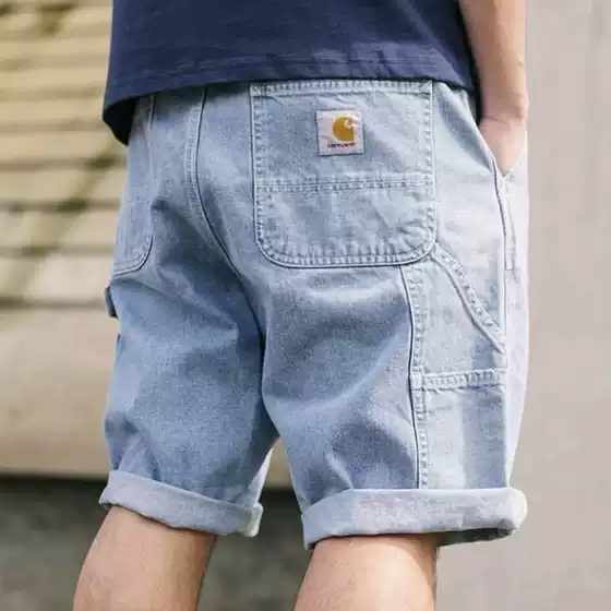 Carhartt Washed Workwear 5-Inch Denim Shorts - Street Style, for Temu & AliExpress