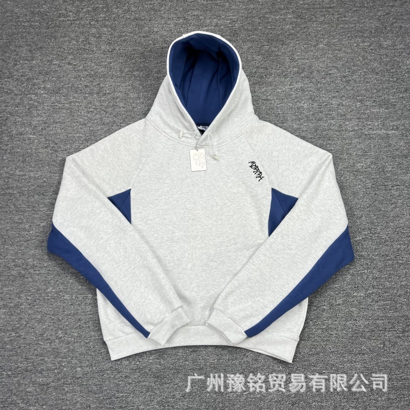欧美高街秋冬新款美式时尚潮流宽松休闲字母刺绣连帽卫衣卫裤男女|undefined