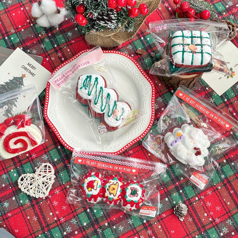 Xiaohongshu クリーム クリーム クリスマス 食品グレードのシリコーン ピンチ減圧おもちゃ ピンチ減圧おもちゃ ピンチ減圧おもちゃ|undefined