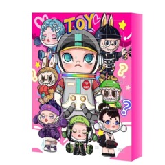 国境を越えた新商品popマート泡マット24点プレゼントクリスマスの日ブラインドボックス潮游び手作りかわいい置物