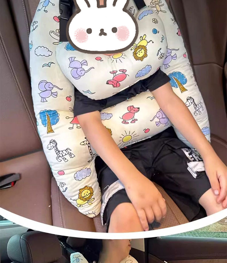 Car Headrest, Children's Sleeping Neck Pillow, Long-Distance Car Pillow, Rear Seat Pillow, Car Manufacturer Sleeping Pillow