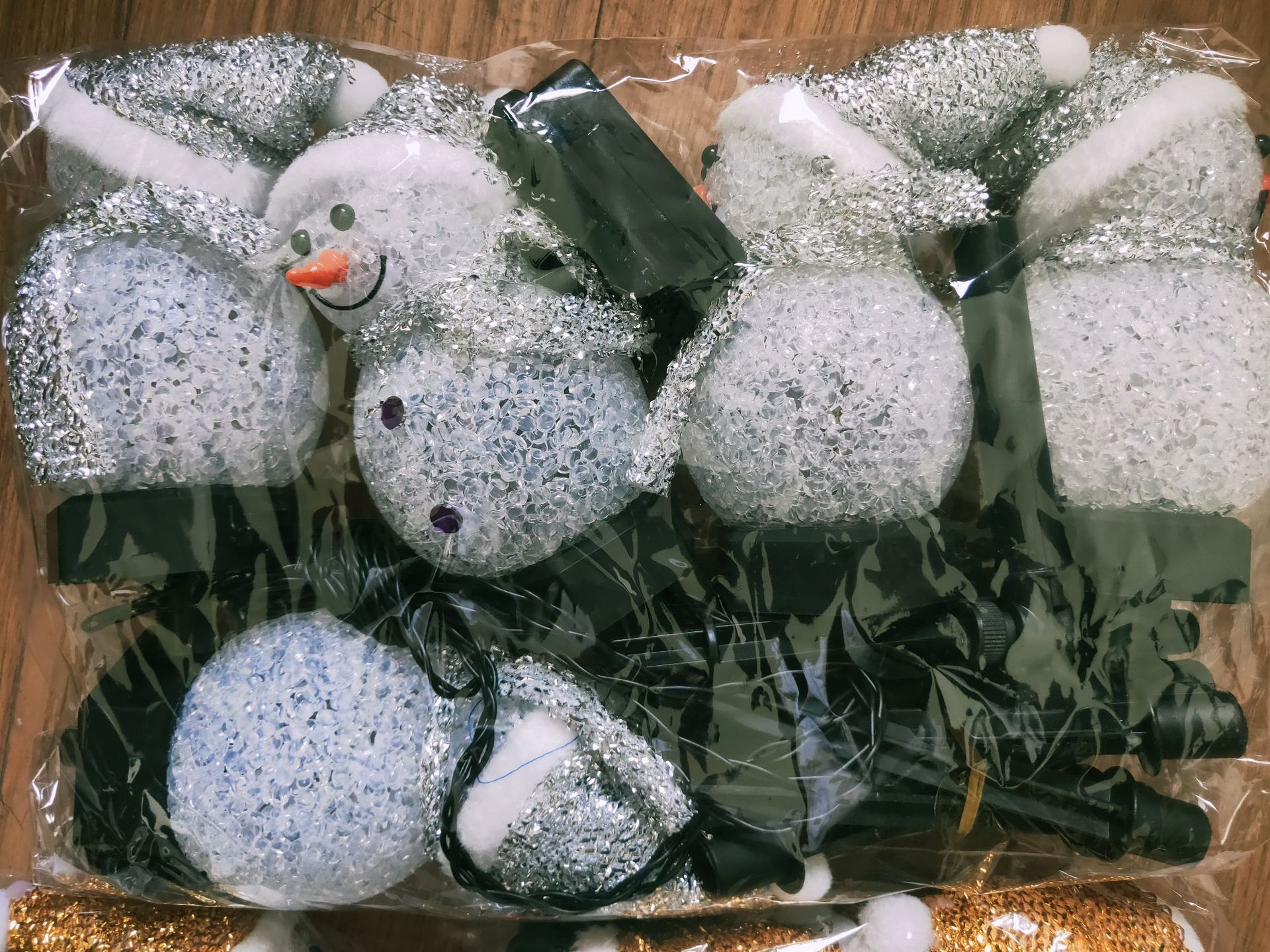 Lámpara de Tierra solar decoración de Navidad lámpara de muñeco de nieve al aire libre jardín lámpara de paisaje Césped lámpara de tierra transfronteriza