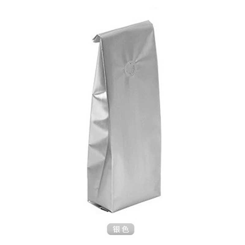 La mitad de una libra bolsa de embalaje de alimentos bolsa de papel de aluminio bolsa de té aluminizado bolsa de órgano con válvula de escape bolsa de embalaje de granos de café