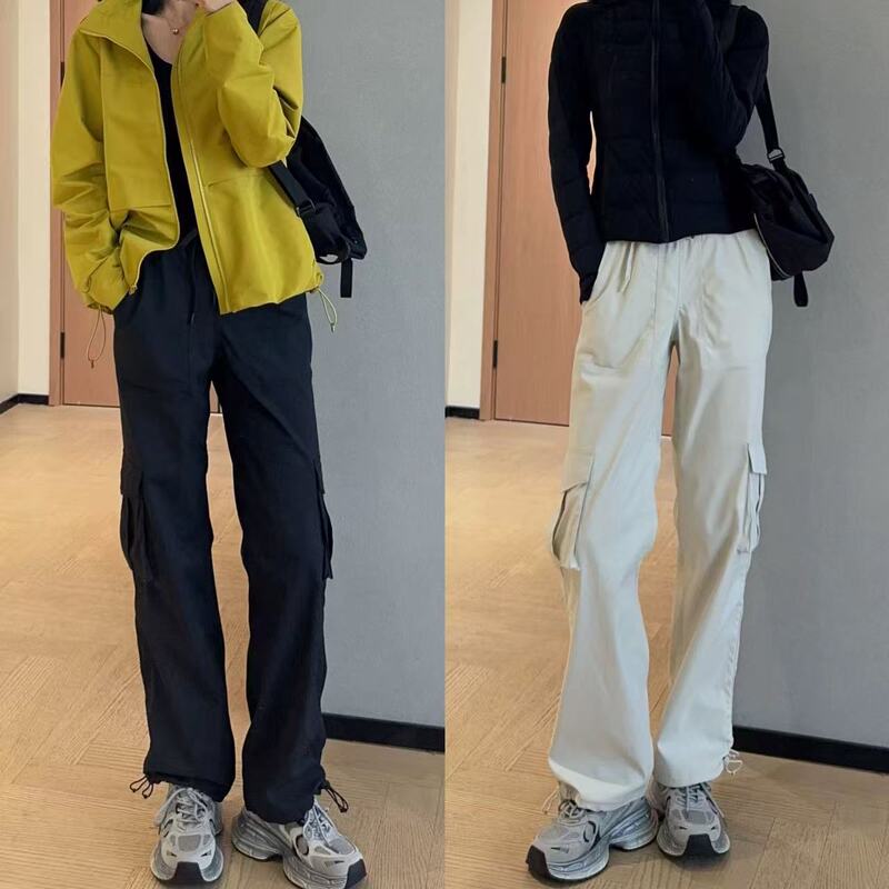 Mountain-Style Magic Pants with Adjustable Cuffs, Narrow Straight-Leg Workwear Pants, High-Waisted, Slimming, Lightweight Casual Pants for Women Z0330G Mountain-Style Magic Pants with Adjustable Cuffs, Narrow Straight-Leg Workwear Pants, High-Waisted, Slimming, Lightweight Casual Pants for Women Z0330G