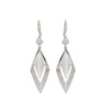 Crystal, fashionable demi-season earrings, 2024 years, cat's eye, internet celebrity, bright catchy style