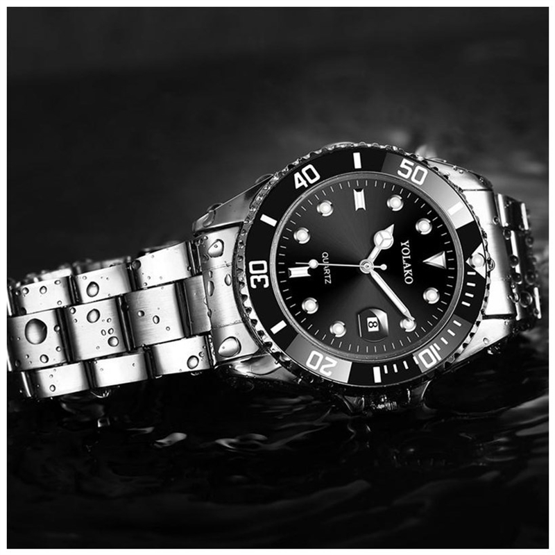 MENS WATCHES LUXURY QUARTZ STAINLESS STEEL SPORT WRIST WATCH