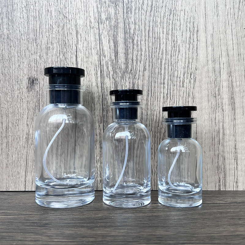 現物供給30ml 50ml 100ml透明瓶黒色ガラス瓶/分注瓶/スプレー瓶/押し空瓶|undefined
