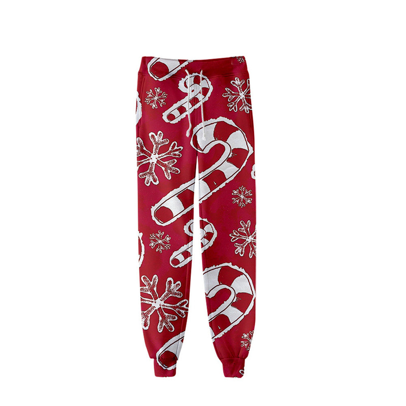 One-piece delivery cross-border fashion new Christmas digital color printing 3D fashion casual sports men and women ankle-tied pants One-piece delivery cross-border fashion new Christmas digital color printing 3D fashion casual sports men and women ankle-tied pants