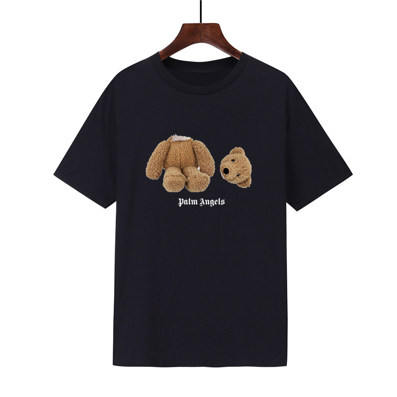 Cross-Border European and American Palm Bear Angel Bearangels Teddy Bear T-Shirt Print Unisex T-Shirt Letter Print Cross-Border European and American Palm Bear Angel Bearangels Teddy Bear T-Shirt Print Unisex T-Shirt Letter Print