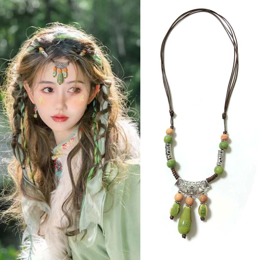 Богемские кисточки для волос в пустыне фотографии экзотический стиль