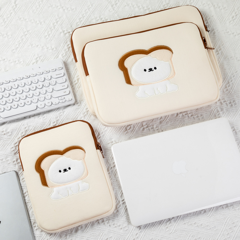South Korea ins liner bag 11 inch 13 inch notebook storage bag student bread dog ipad tablet computer bag