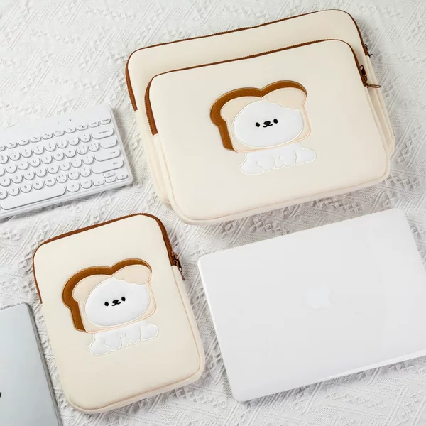 South Korea ins liner bag 11 inch 13 inch notebook storage bag student bread dog ipad tablet computer bag