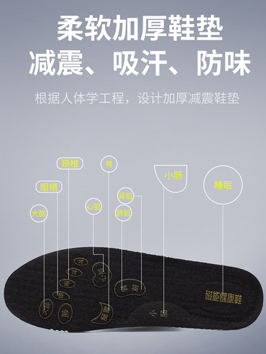 Micro-conductive insole, thickened sweat-absorbing electric pulse insole, four-season magnetic detection, terahertz energy chip DDBXD